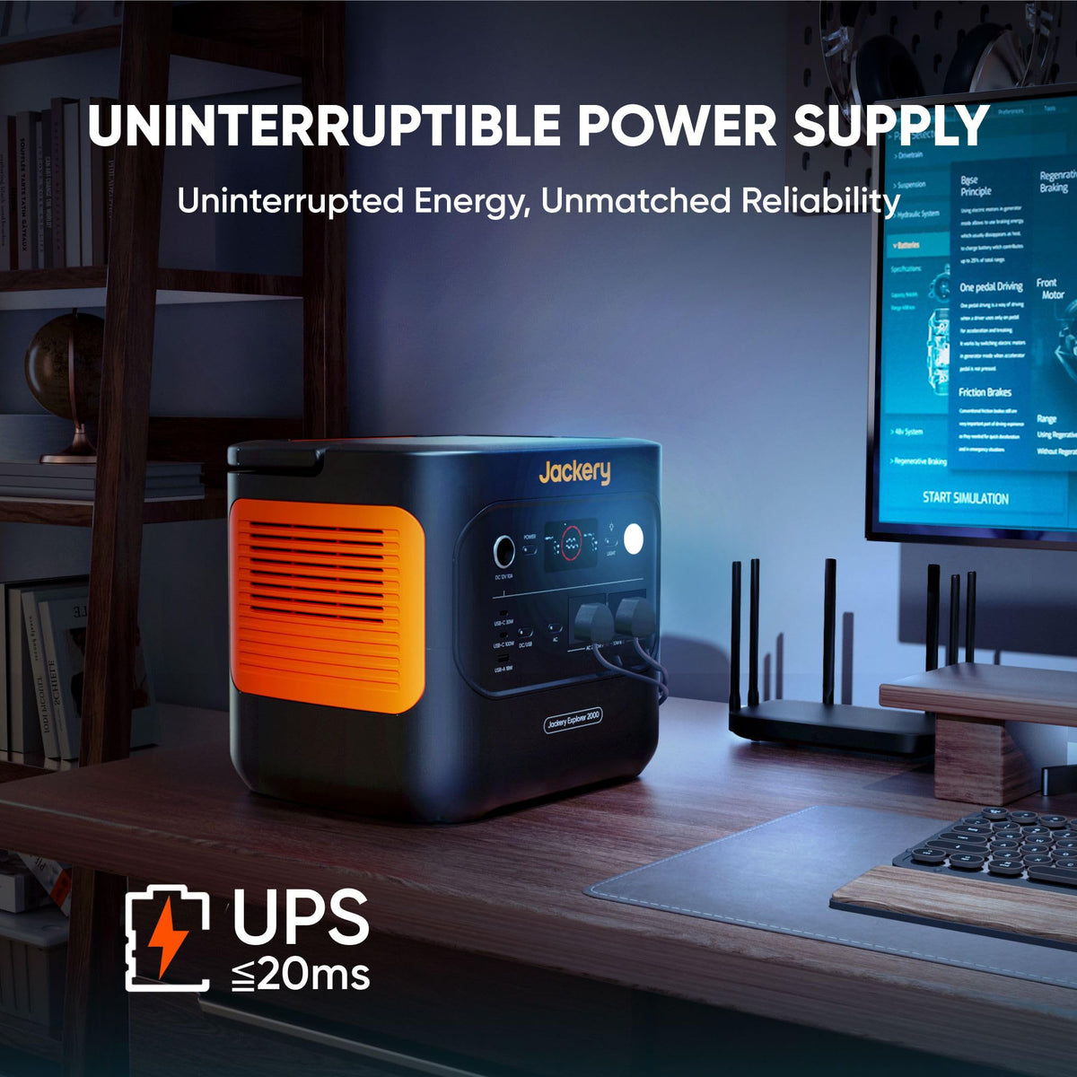 2042WH 2042W Portable Power Station - LiFePO4 Battery for Home Backup & RV