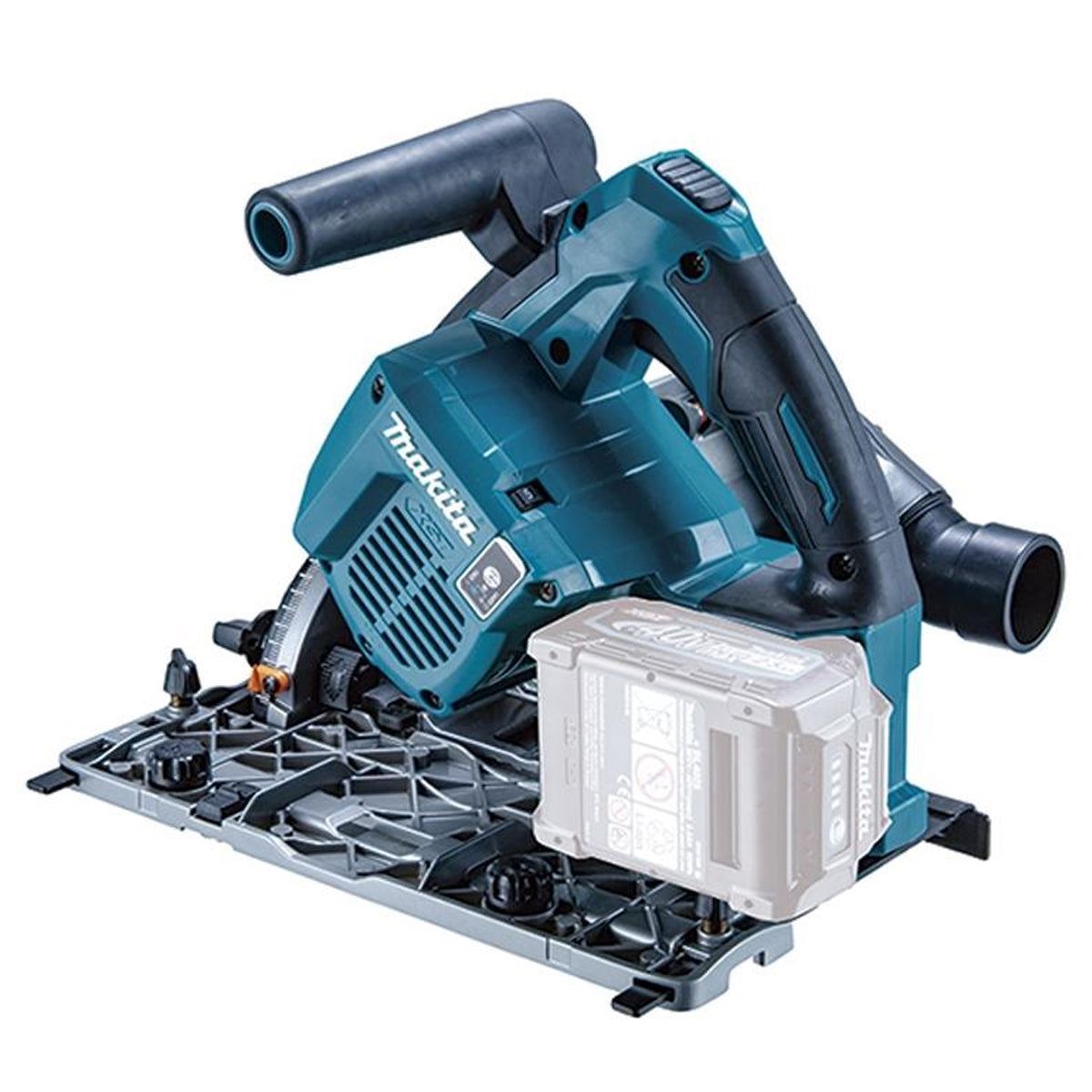 SP001GZ03KIT5 40V Brushless Plunge Saw with 2 x Guide Rail, Connector, Clamp Set & 1 x 4.0Ah Battery Charger